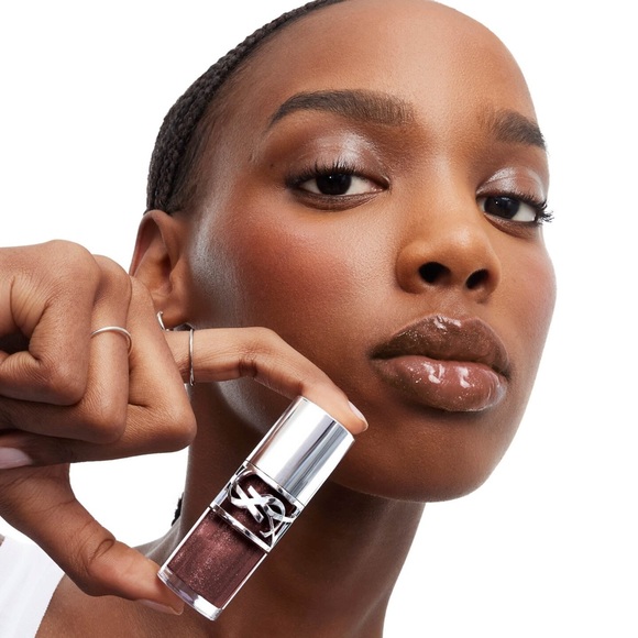 YSL NEW Loveshine Plumping Lip Oil Gloss - Shade 06 Espresso Stardust - Picture 9 of 9